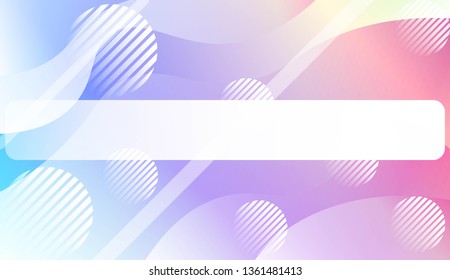 Abstract Waves, Line, Geometric Shape. Futuristic Technology Style Background. For Creative Templates, Cards, Color Covers Set. Vector Illustration with Color Gradient