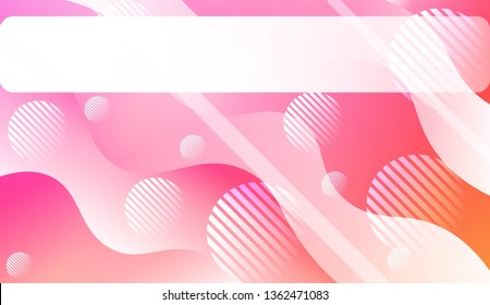 Abstract Waves, Line, Geometric Shape. Futuristic Technology Style Background. For Creative Templates, Cards, Color Covers Set. Vector Illustration with Color Gradient