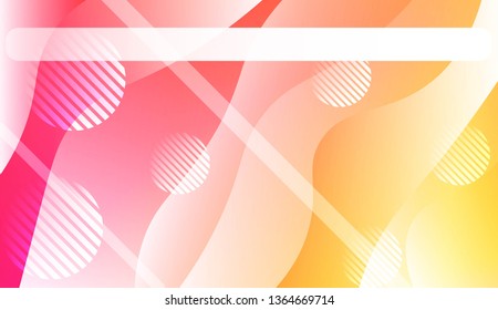 Abstract Waves, Line, Geometric Shape. Futuristic Technology Style Background. For Creative Templates, Cards, Color Covers Set. Vector Illustration with Color Gradient