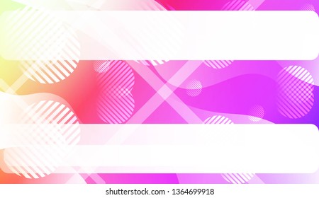 Abstract Waves, Line, Geometric Shape. Futuristic Technology Style Background. For Creative Templates, Cards, Color Covers Set. Vector Illustration with Color Gradient
