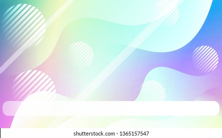 Abstract Waves, Line, Geometric Shape. Futuristic Technology Style Background. For Creative Templates, Cards, Color Covers Set. Vector Illustration with Color Gradient