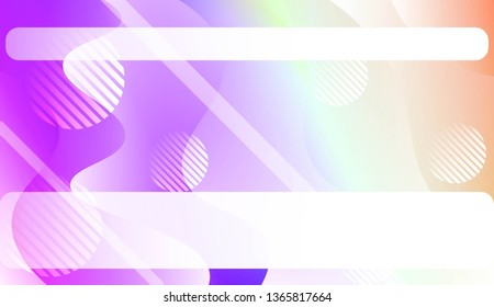 Abstract Waves, Line, Geometric Shape. Futuristic Technology Style Background. For Creative Templates, Cards, Color Covers Set. Vector Illustration with Color Gradient