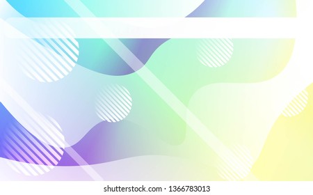 Abstract Waves, Line, Geometric Shape. Futuristic Technology Style Background. For Creative Templates, Cards, Color Covers Set. Vector Illustration with Color Gradient