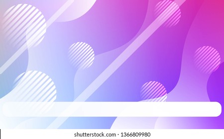 Abstract Waves, Line, Geometric Shape. Futuristic Technology Style Background. For Creative Templates, Cards, Color Covers Set. Vector Illustration with Color Gradient