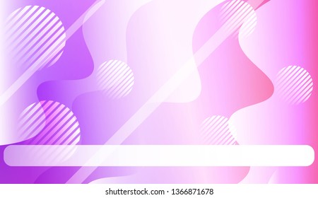 Abstract Waves, Line, Geometric Shape. Futuristic Technology Style Background. For Creative Templates, Cards, Color Covers Set. Vector Illustration with Color Gradient