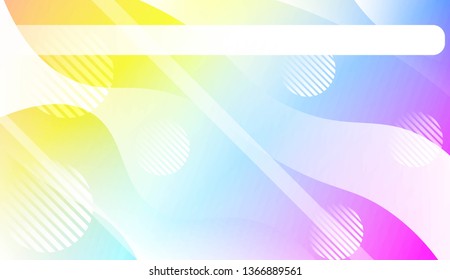 Abstract Waves, Line, Geometric Shape. Futuristic Technology Style Background. For Creative Templates, Cards, Color Covers Set. Vector Illustration with Color Gradient