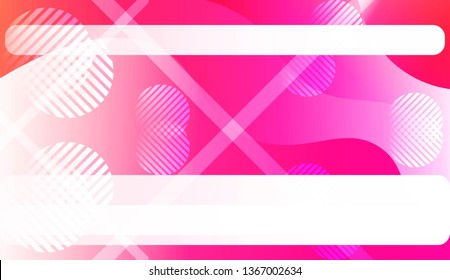 Abstract Waves, Line, Geometric Shape. Futuristic Technology Style Background. For Creative Templates, Cards, Color Covers Set. Vector Illustration with Color Gradient