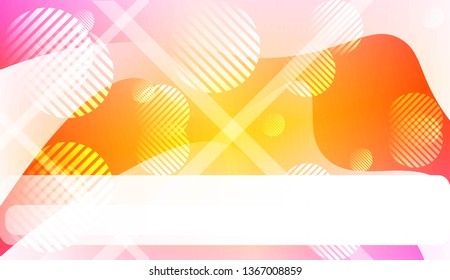 Abstract Waves, Line, Geometric Shape. Futuristic Technology Style Background. For Creative Templates, Cards, Color Covers Set. Vector Illustration with Color Gradient