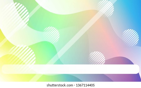 Abstract Waves, Line, Geometric Shape. Futuristic Technology Style Background. For Creative Templates, Cards, Color Covers Set. Vector Illustration with Color Gradient