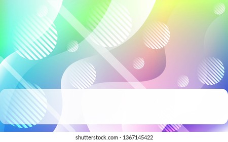 Abstract Waves, Line, Geometric Shape. Futuristic Technology Style Background. For Creative Templates, Cards, Color Covers Set. Vector Illustration with Color Gradient