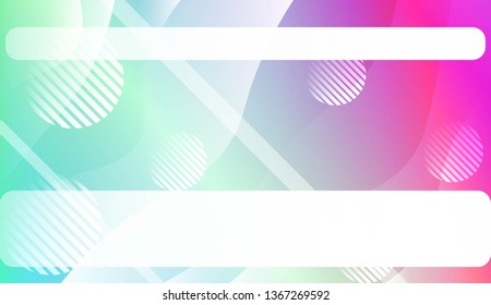Abstract Waves, Line, Geometric Shape. Futuristic Technology Style Background. For Creative Templates, Cards, Color Covers Set. Vector Illustration with Color Gradient
