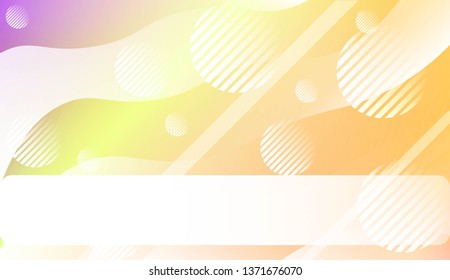 Abstract Waves, Line, Geometric Shape. Futuristic Technology Style Background. For Creative Templates, Cards, Color Covers Set. Vector Illustration with Color Gradient