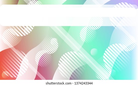 Abstract Waves, Line, Geometric Shape. Futuristic Technology Style Background. For Creative Templates, Cards, Color Covers Set. Vector Illustration with Color Gradient