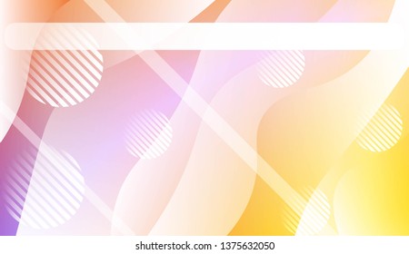 Abstract Waves, Line, Geometric Shape. Futuristic Technology Style Background. For Creative Templates, Cards, Color Covers Set. Vector Illustration with Color Gradient