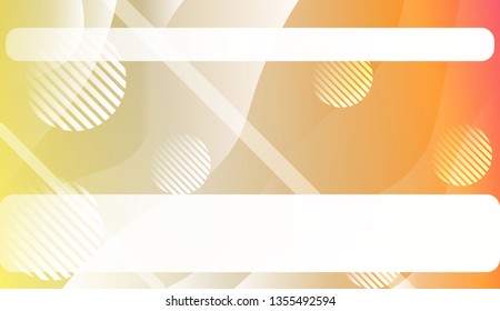 Abstract Waves, Lines, Circle. Futuristic Technology Style Background. Design For Cover Page, Poster, Banner Of Websites. Vector Illustration with Color Gradient.