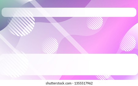 Abstract Waves, Lines, Circle. Futuristic Technology Style Background. Design For Cover Page, Poster, Banner Of Websites. Vector Illustration with Color Gradient.
