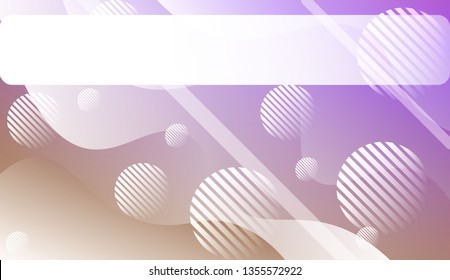 Abstract Waves, Lines, Circle. Futuristic Technology Style Background. Design For Cover Page, Poster, Banner Of Websites. Vector Illustration with Color Gradient.