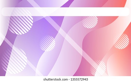 Abstract Waves, Lines, Circle. Futuristic Technology Style Background. Design For Cover Page, Poster, Banner Of Websites. Vector Illustration with Color Gradient.
