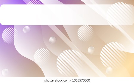 Abstract Waves, Lines, Circle. Futuristic Technology Style Background. Design For Cover Page, Poster, Banner Of Websites. Vector Illustration with Color Gradient.