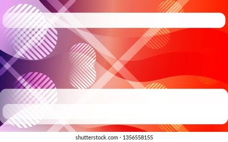 Abstract Waves, Lines, Circle. Futuristic Technology Style Background. Design For Cover Page, Poster, Banner Of Websites. Vector Illustration with Color Gradient.