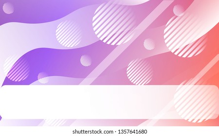 Abstract Waves, Lines, Circle. Futuristic Technology Style Background. Design For Cover Page, Poster, Banner Of Websites. Vector Illustration with Color Gradient.