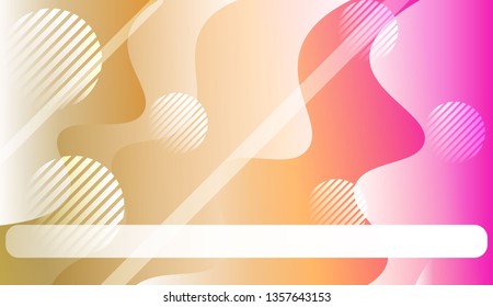 Abstract Waves, Lines, Circle. Futuristic Technology Style Background. Design For Cover Page, Poster, Banner Of Websites. Vector Illustration with Color Gradient.