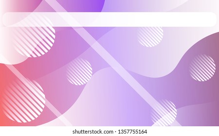 Abstract Waves, Lines, Circle. Futuristic Technology Style Background. Design For Cover Page, Poster, Banner Of Websites. Vector Illustration with Color Gradient.