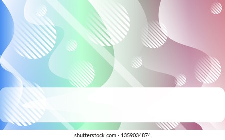 Abstract Waves, Lines, Circle. Futuristic Technology Style Background. Design For Cover Page, Poster, Banner Of Websites. Vector Illustration with Color Gradient.