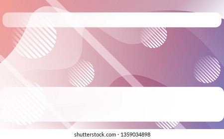 Abstract Waves, Lines, Circle. Futuristic Technology Style Background. Design For Cover Page, Poster, Banner Of Websites. Vector Illustration with Color Gradient.