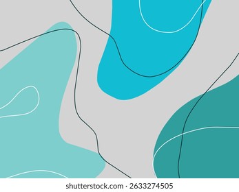 Abstract waves lines and shape design