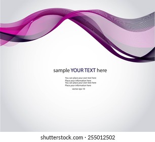Abstract waves on gray background