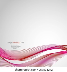 Abstract waves on gray background