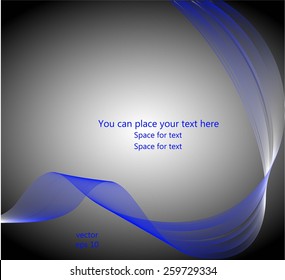 Abstract waves on gray background
