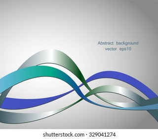 Abstract waves on gray background