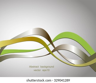 Abstract waves on gray background