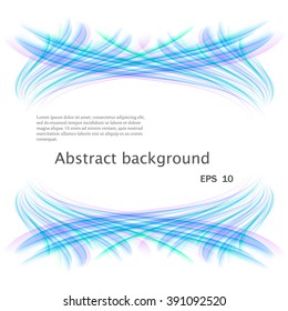 Abstract  waves on a white background.