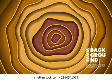Abstract waves orange background. Pemium Vector. suitable for wallpaper design, cover, flyer, brochure, etc.