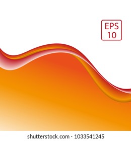 abstract waves in orange tones