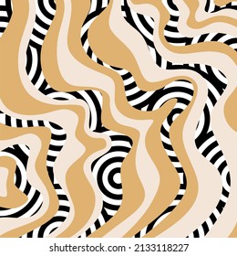 Abstract waves pattern. Vector Illustration.