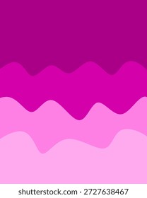 Olas Abstractas en rosa y púrpura. Una elegante composición visual de ondas onduladas en diferentes tonos de rosa y púrpura, creando una estética dinámica y visualmente agradable.