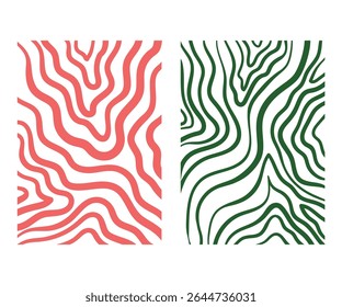  Abstract waves, Retro Groovy hippie  Seamless patterns collection. 70s style colorful hippie vibe backgrounds vector set..