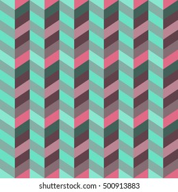 Abstract waves seamless pattern in pastel colors. Vector.