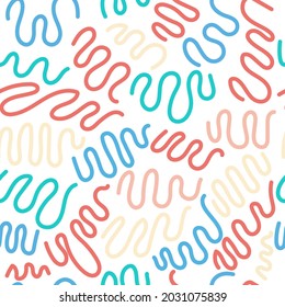 Abstract waves, seamless pattern. Vector seamless pattern, can be used for fabrics, wallpaper, web, scrapbooking, card.