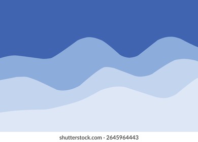 Abstract waves shape blue color  background.eps