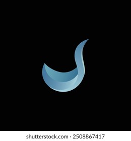 Olas Abstractas en forma de cisne ideal para el surf de negocios Logo