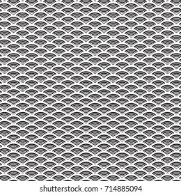 Abstract waves texture, geometrical ornament. Vector illustration. 