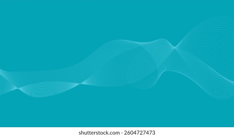 Abstract wave's vector dynamic illustration. Lines background with waves.