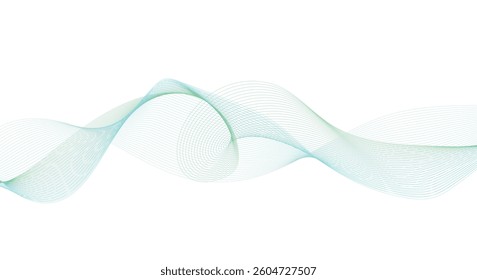 Abstract wave's vector dynamic illustration. Lines background with waves.