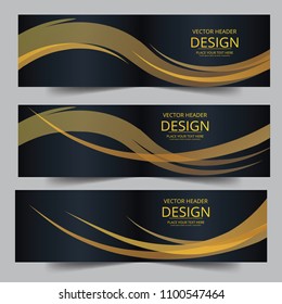 Abstract waves vector in gold colors. Abstract swoosh texture. banner background for web design.abstract swoosh wave texture background web design abstract card swoosh banners for business finance.
