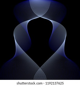 Abstract waves. Vector illustration